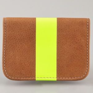 CLARE V. neon card case